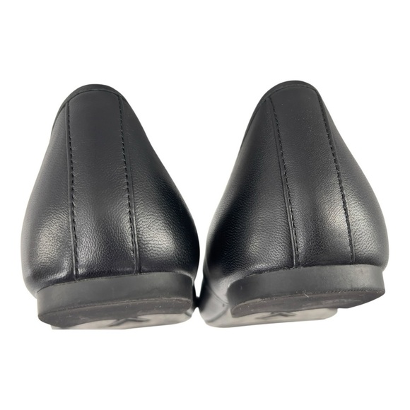 Vionic Black Genuine Leather Women's Flats Size 9 Pre-owned Good Condition - Picture 3 of 10